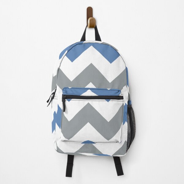 Item preview, Large blue, white and gray chevron designed and sold by Feeling Artsy.