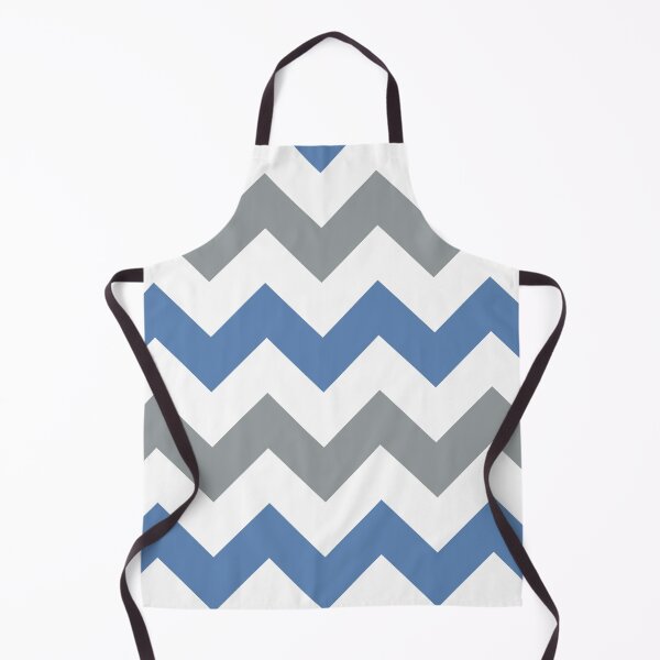 Item preview, Large blue, white and gray chevron designed and sold by Feeling Artsy.