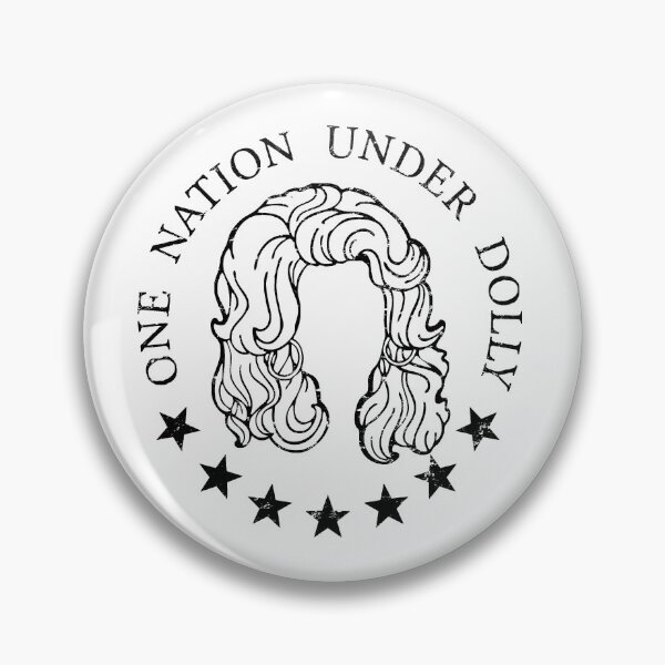 Item preview, Dolly Parton One Nation Under Dolly Black Print designed and sold by Issaqueena Design.