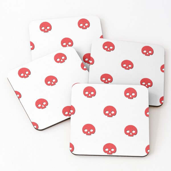 Item preview, Skull Dot White with Red designed and sold by AmeeMax.