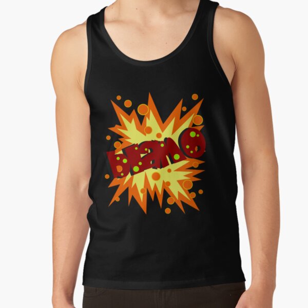 Comic Sound Effect Tank Tops Redbubble - roblox huge explosion sound
