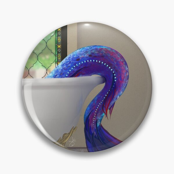 Item preview, Merrow - Mermaid Bathtub Stained Glass Tail designed and sold by SGHansen.