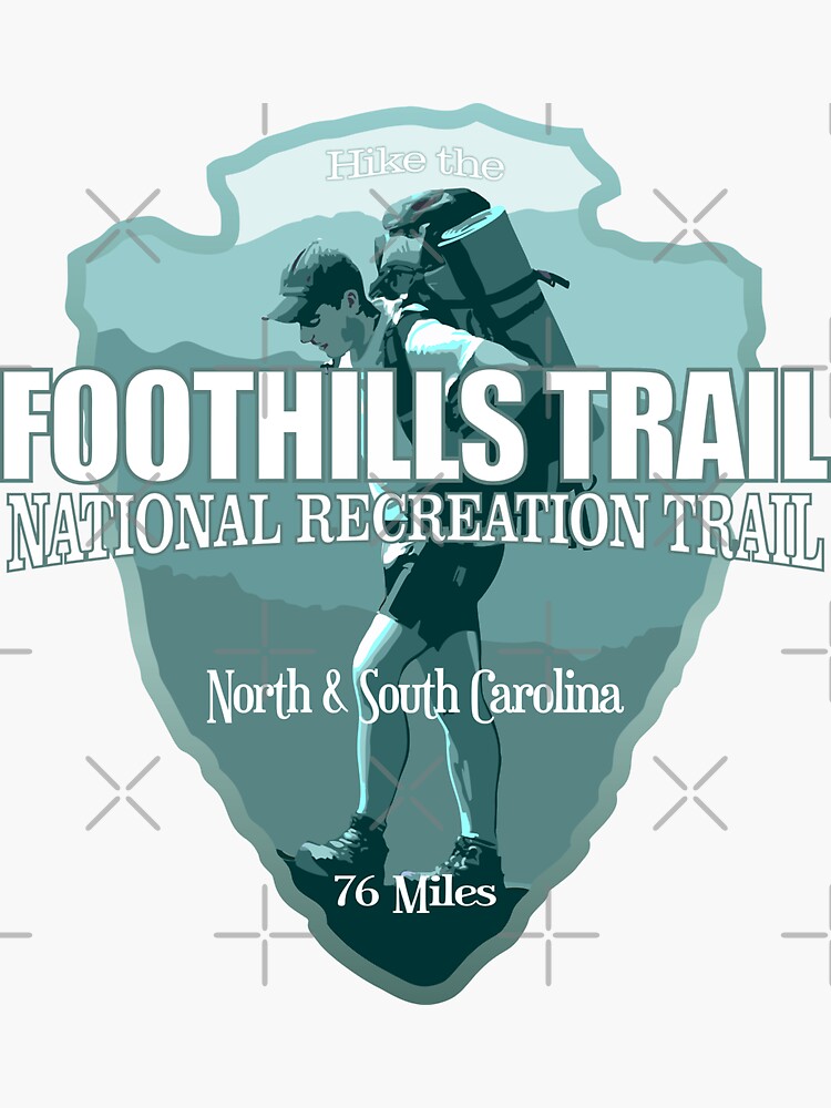 Thumbnail 3 of 3, Sticker, Foothills Trail (arrowhead T) designed and sold by curranmorgan.