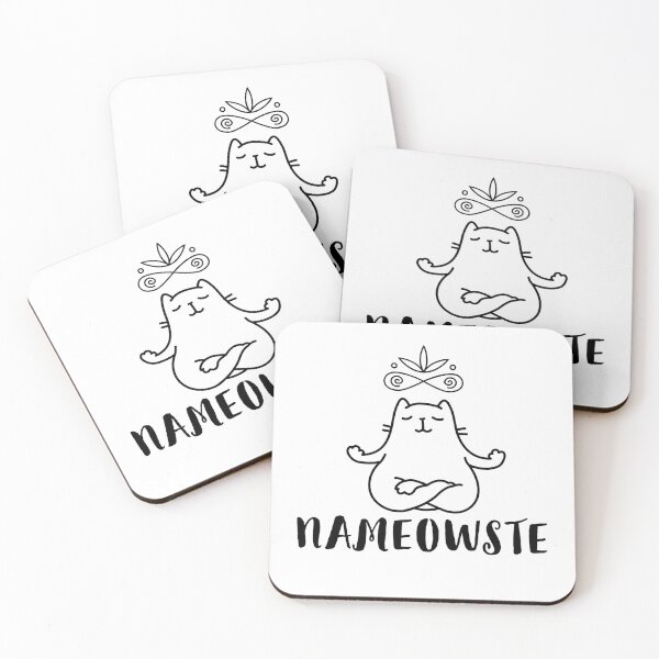 Item preview, Nameowste funny yoga cat designed and sold by Yogawoman.