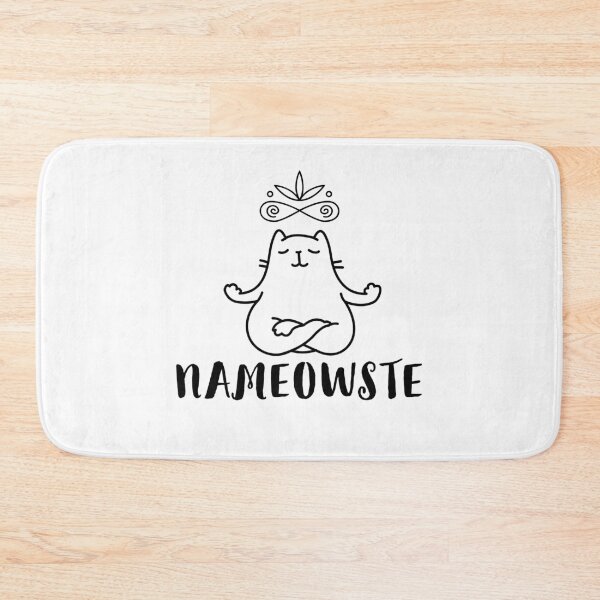 Item preview, Nameowste funny yoga cat designed and sold by Yogawoman.