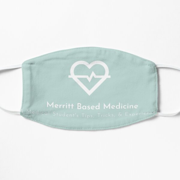 Merritt Based Medicine Logo - White Flat Mask