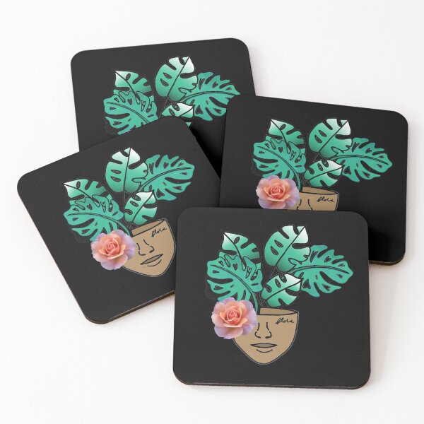 Item preview, PlantLover, Monstera Plant Leaf with a Realism Rose for Surrealism Vibes designed and sold by 10pmCreations.