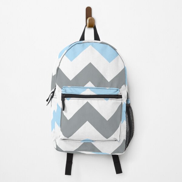 Item preview, Large baby blue, white and gray chevron designed and sold by Feeling Artsy.
