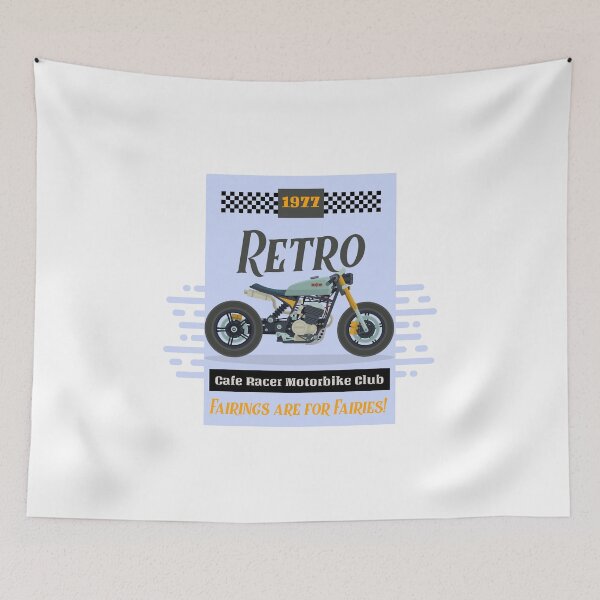 Item preview, Retro Motorbike Cafe Racer Custom Motorcycle Club designed and sold by ChooproClothing.