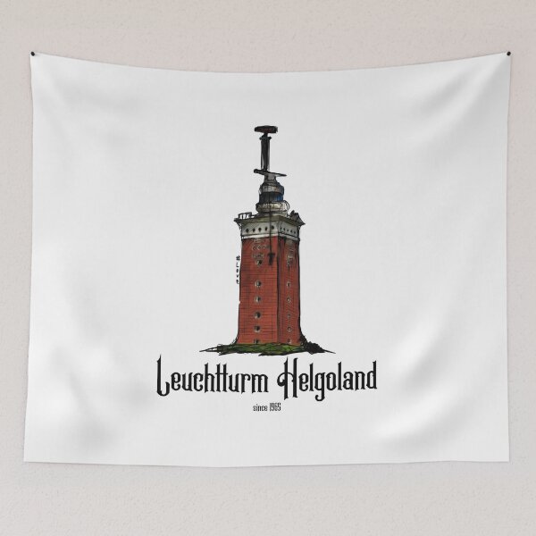 Item preview, Helgoland lighthouse Oberland Urban Sketch motif North Sea designed and sold by emm-j.