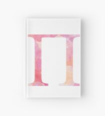 Pink Pi Watercolor Letter Hardcover Journal