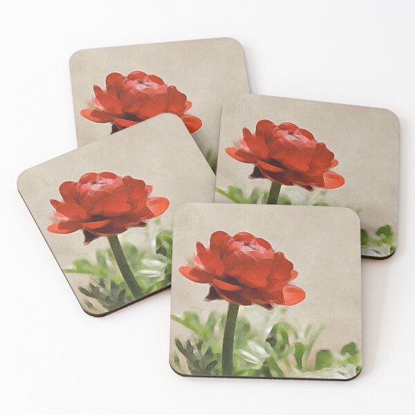 Item preview, Glorious Red Ranunculus designed and sold by JinjerS.