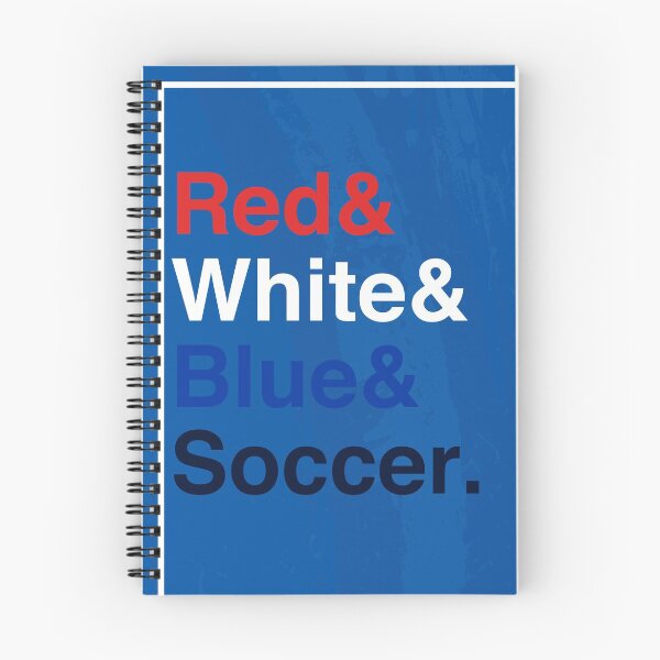 Item preview, Red, White, Blue and Soccer!  US Soccer - Typography Print designed and sold by MajorPrints.