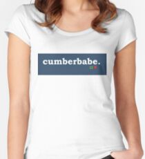 Tumblr-Themed Cumberbabe Tee Women's Fitted Scoop T-Shirt