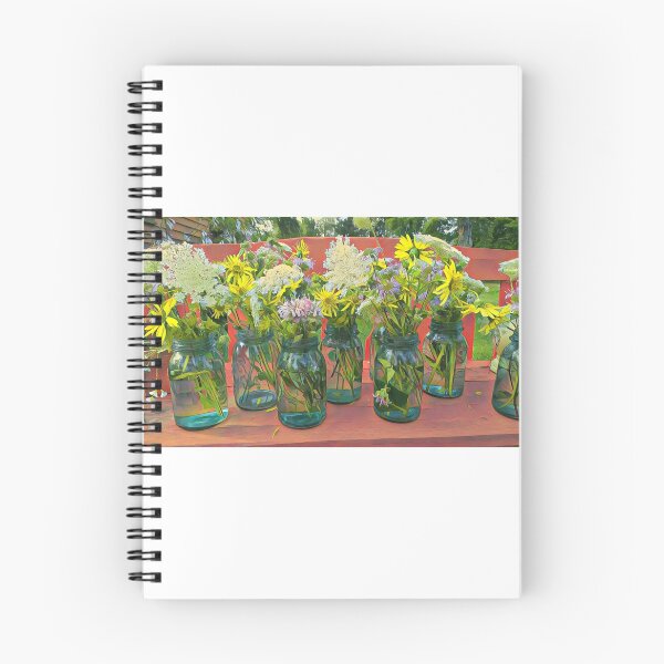 Item preview, Wildflowers in Mason Jars designed and sold by Redhead1022.