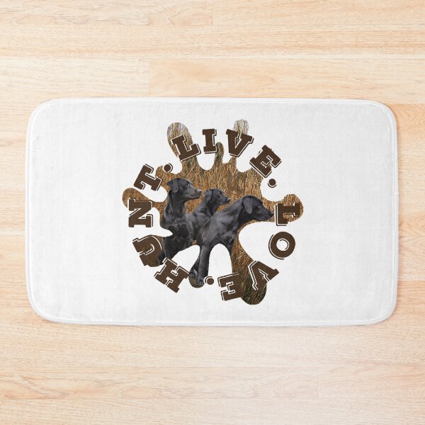 Artikelvorschau, Live, Liebe, Jagd, Black Labrador Design für Dekor und Geschenke entworfen und verkauft von LifeCrush.