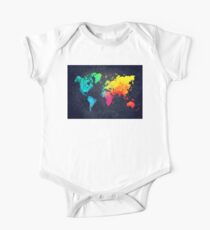 world map watercolor 6 One Piece - Short Sleeve