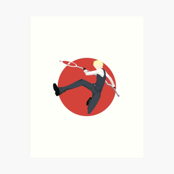Aperçu de l'œuvre Shizuo Heiwajima - Imprimé anime minimaliste Durarara créée et vendue par AnimeDesignX.