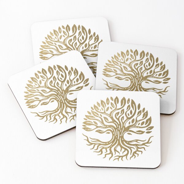 Artikelvorschau, Baum des Lebens Goldener Druck modern minimalistisch entworfen und verkauft von SoccaTamam.