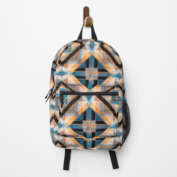 Item preview, Hand Made Edited Pencil Geometry in Blue, Orange and Black designed and sold by Istvan Ocztos.