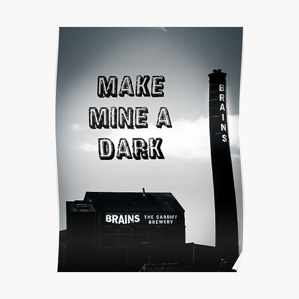 Brains Dark Art Poster