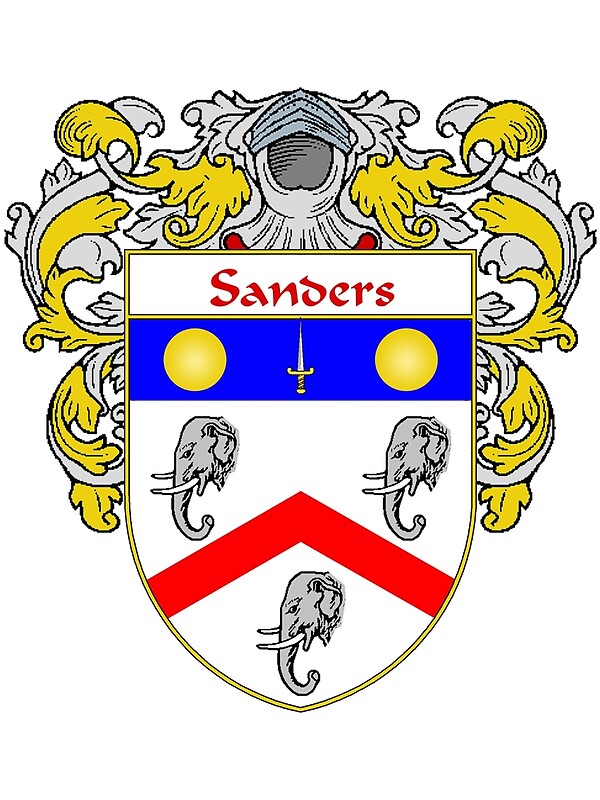 "Sanders Coat of Arms / Sanders Family Crest" by William Martin Redbubble