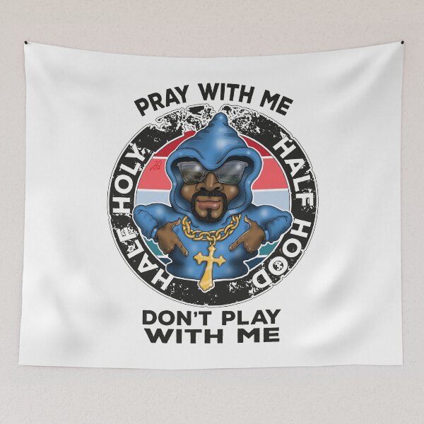 Item preview, Half Hood Half Holy Reza conmigo No juegues conmigo Funny Christian designed and sold by Status71.