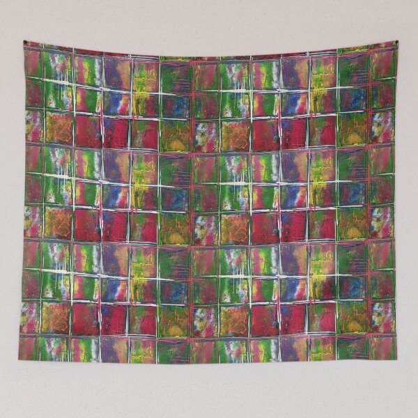 Item preview, Colored squares, abstract geometric figures designed and sold by NessArtByEwa.