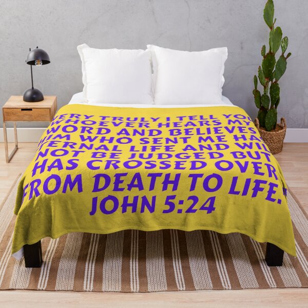 Item preview, Bible Verse John 5:24 designed and sold by Prayingwarrior.