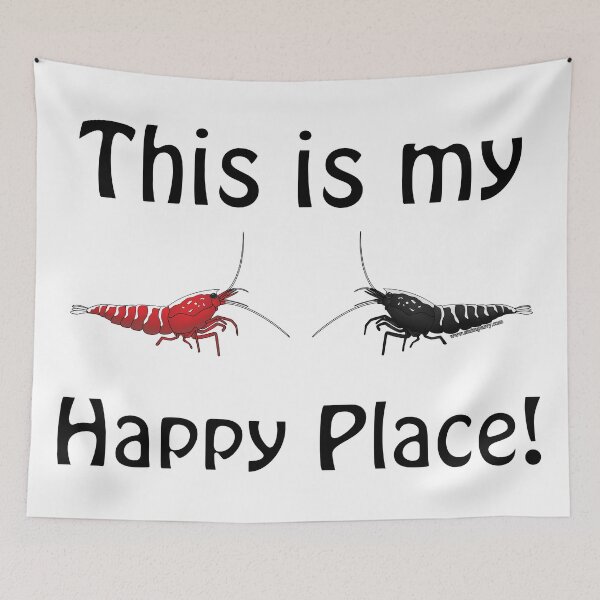 Item preview, Fishbone Shrimp Happy Place designed and sold by ShrimpEnvy.