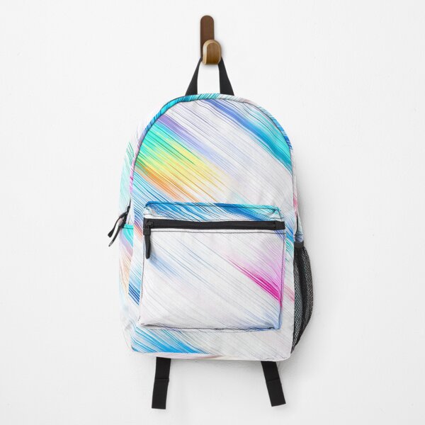 Item preview, geometric line pattern abstract background in blue pink yellow designed and sold by Mrvell.