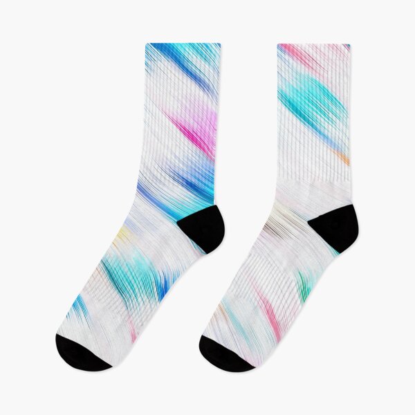 Item preview, geometric line pattern abstract background in blue pink yellow designed and sold by Mrvell.