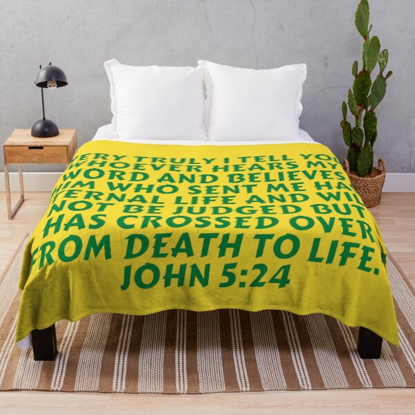Item preview, Bible Verse John 5:24 designed and sold by Prayingwarrior.