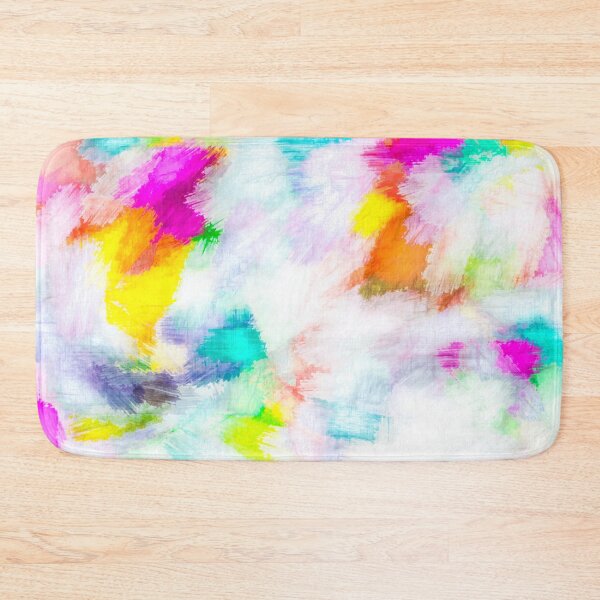 Item preview, colorful painting texture abstract background in pink yellow blue orange designed and sold by Mrvell.