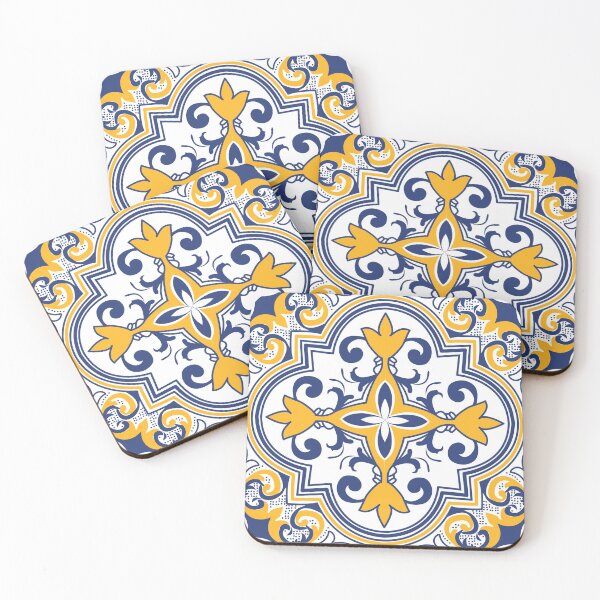 Item preview, Lovely yellow and blue Azulejos V designed and sold by FK-UK.