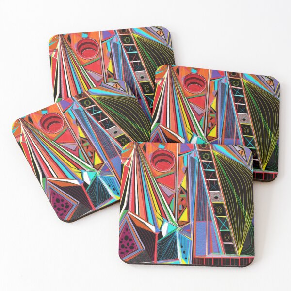 Item preview, Vibrating in Shades, colorful abstract design designed and sold by Art With Impact – Statement Art & Apparel for Deep Thinkers.