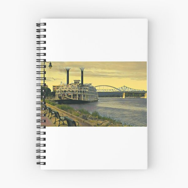 Item preview, American Queen Steamboat docked in La Crosse designed and sold by Redhead1022.