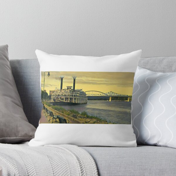Item preview, American Queen Steamboat docked in La Crosse designed and sold by Redhead1022.