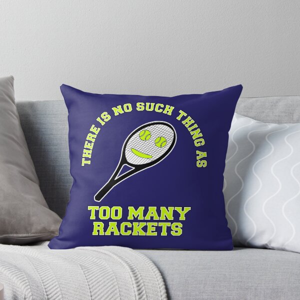 Item preview, Too Many Rackets | Funny Happy Tennis Sports Racket Shirt for Tennis Players designed and sold by KleverOlivier.