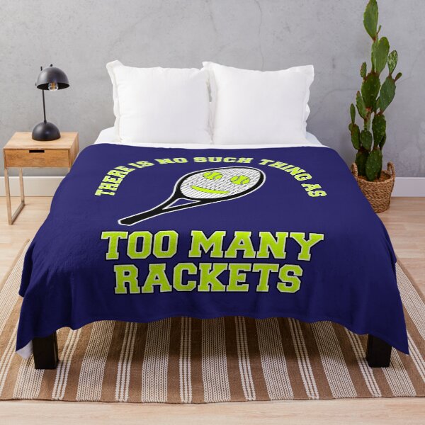 Item preview, Too Many Rackets | Funny Happy Tennis Sports Racket Shirt for Tennis Players designed and sold by KleverOlivier.
