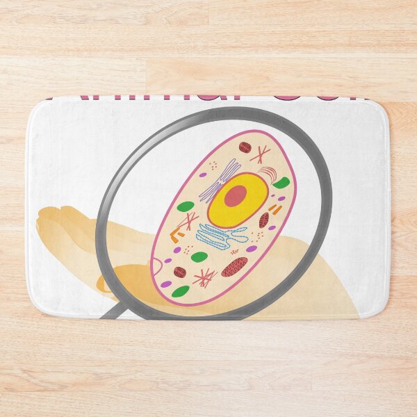 Item preview, A vector illustration of an animal cell with labels on white background. designed and sold by ikshvaku.