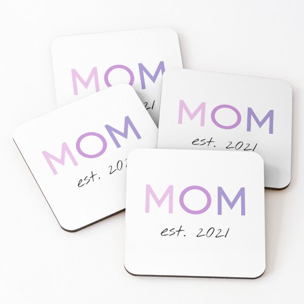 Item preview, Mom est 2021 for all women who will become mothers in 2021 designed and sold by Blue-Fairy.
