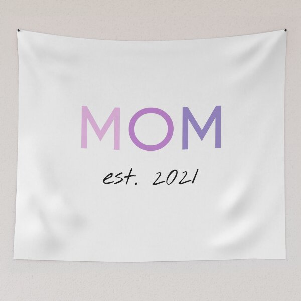 Item preview, Mom est 2021 for all women who will become mothers in 2021 designed and sold by Blue-Fairy.