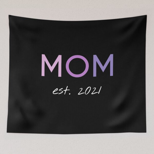Item preview, Mom est 2021 for all women who will become mothers in 2021 designed and sold by Blue-Fairy.