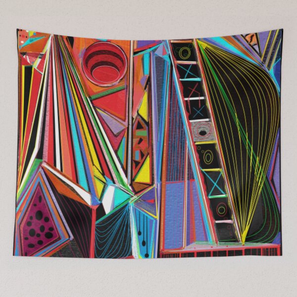 Item preview, Vibrating in Shades, colorful abstract design designed and sold by Art With Impact – Statement Art & Apparel for Deep Thinkers.