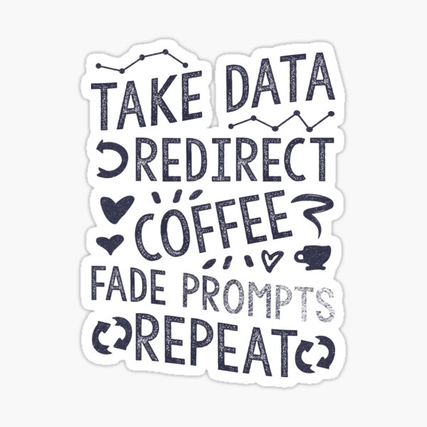 Take Data Redirect Coffee Fade Prompts Repeat Sticker