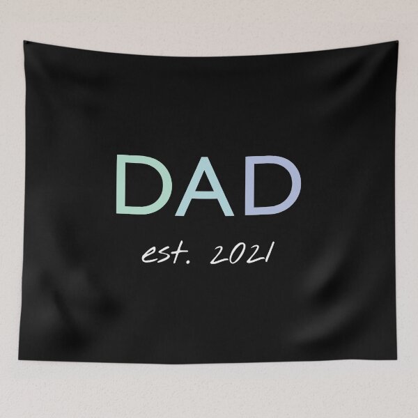 Item preview, Dad est 2021 for all men who will become fathers in 2021 designed and sold by Blue-Fairy.