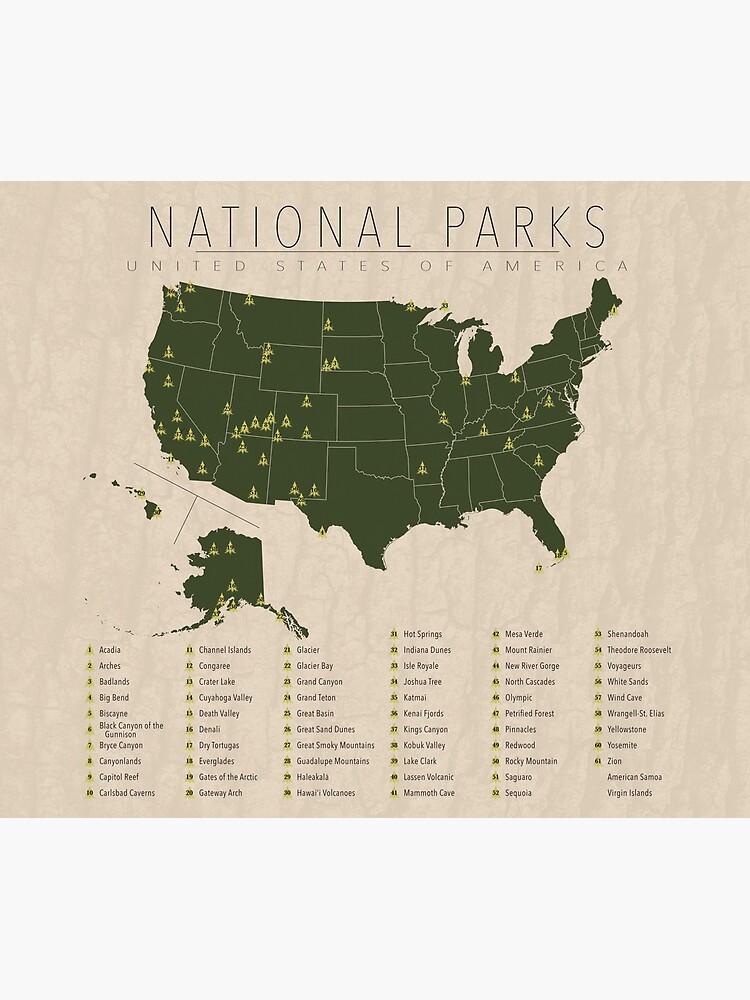 US National Parks w/ State Borders by FinlayMcNevin
