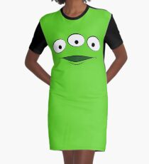 Toy Story Alien - Lächeln T-Shirt Kleid