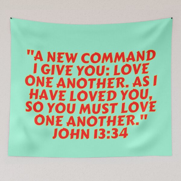 Item preview, Bible Verse John 13:34 designed and sold by Prayingwarrior.